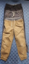3 Pants Boys Sz 8 and 10 Elastic Waists Osh Kosh and Cat Jack