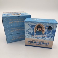 Lote de 4 jabones naturales Dr. Squatch Polar Rush para hombre grano pesado 5 oz mentol piedra pómez