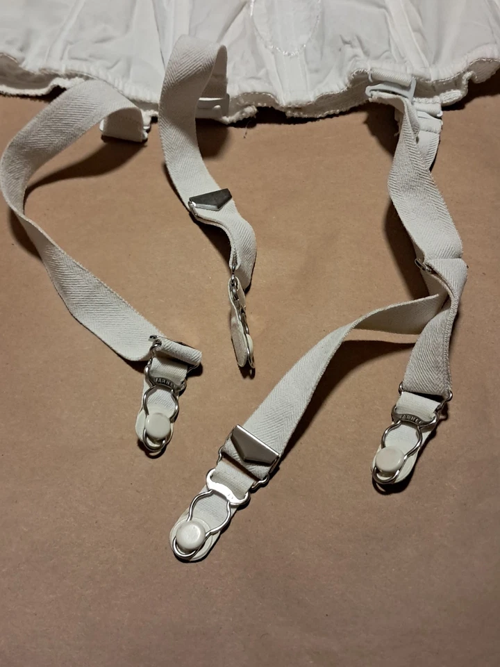 Corsé nupcial vintage Warner’s EE. UU. Longline Bustier años 50-60 | encaje deshuesado 32 A Foto 3 de 4