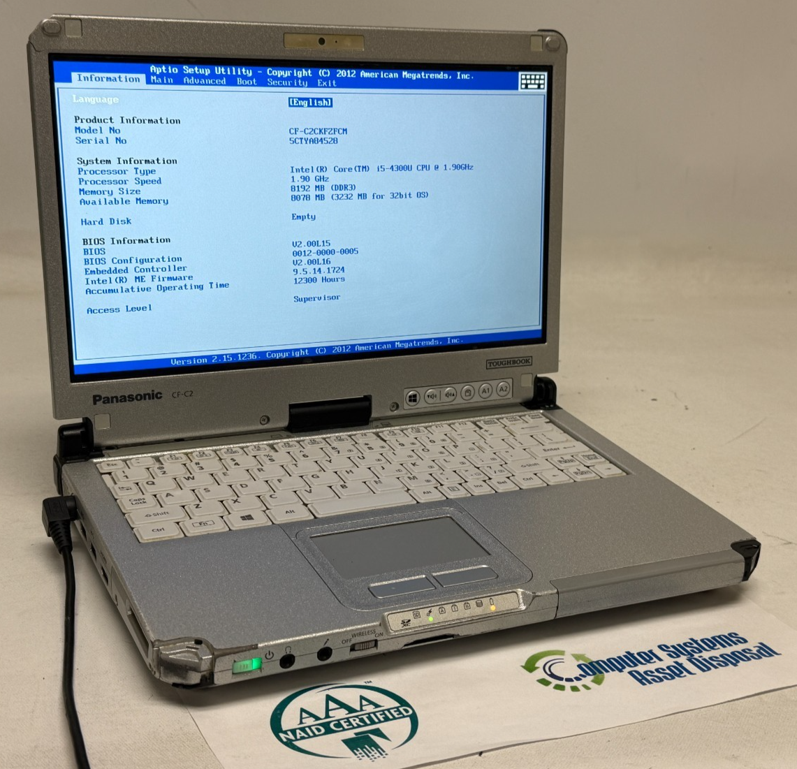 Panasonic CF-C2 ToughBook 12.5