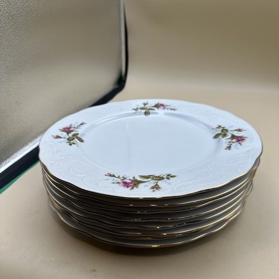 #N49- Vintage Menuet Poland Royal Vienna Rose Dinner Plate