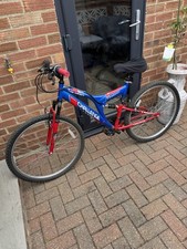 Challenge Orbit Dual Suspension Mountain Bike 26 inch Red and Blue