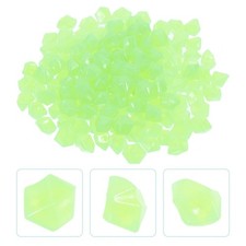 400 Pcs Luminous Gravel Fish Tank Resin Landscaping Filling Gravels
