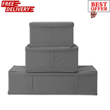 IKEA SKUBB Custodia Grigio Scuro Sottoletto Armadio Biancheria da Letto Vestiti Organizer