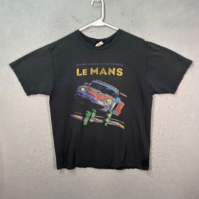 Flying Lizard Motorsports Le Mans 2009 Porsche 911 GT3 T Shirt Black Large