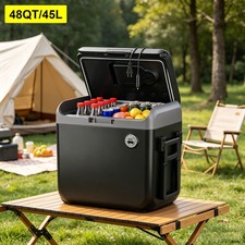 12 Volt Refrigerator, 48QT/45L Car Fridge, Electric Cooler Warmer 12V DC/110AC