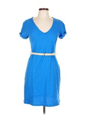 Mango Women Blue Casual Dress L