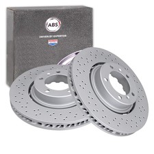 2x ABS BREMSSCHEIBEN 350mm BELÜFTET VORNE passend für PORSCHE 718 911