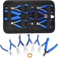Jewelry Making Pliers Set: Nylon Jaw, Crimping Wire Cutter Tools Included