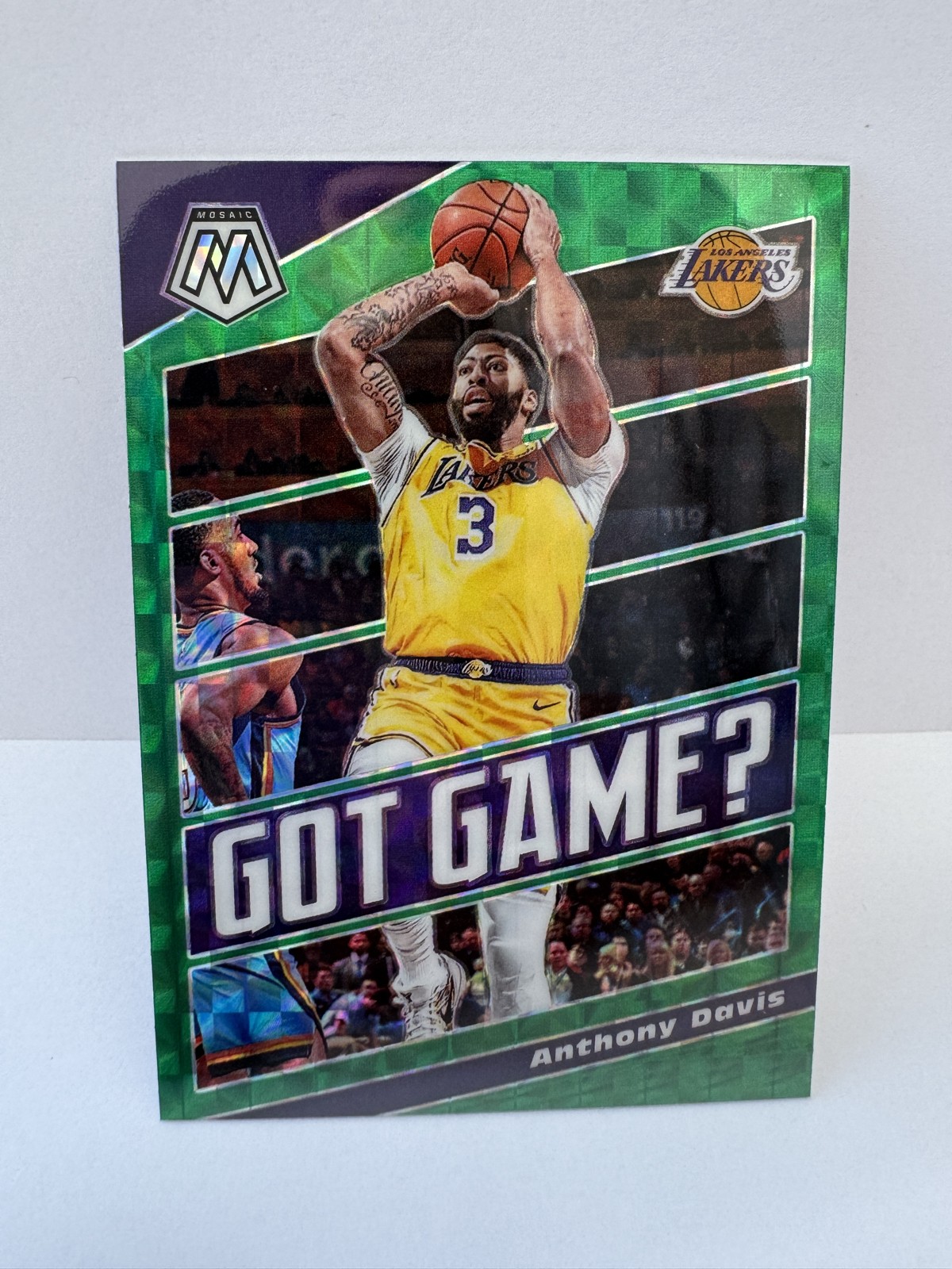 ANTHONY DAVIS 2019-20 Panini Mosaic - Got Game? #6 Green Mosaic Prizm