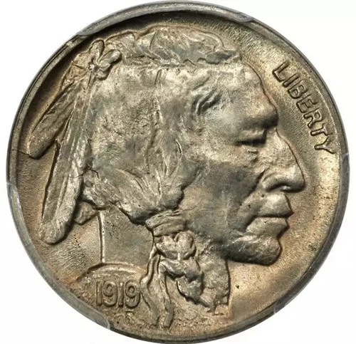 1919-D Buffalo Nickel PCGS MS65