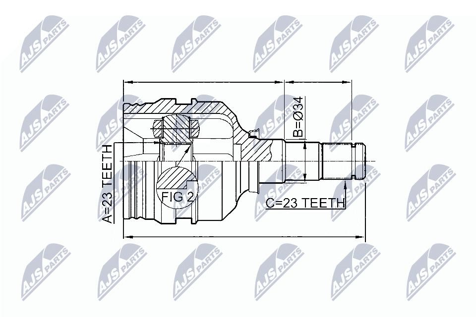 Nty Kit Giunti, Semiasse Npw-Ty-067 - Immagine 4