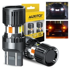 AUXITO LED 7443 7444 DRL Parking Switchback Turn Signal Light Bulbs Amber &White