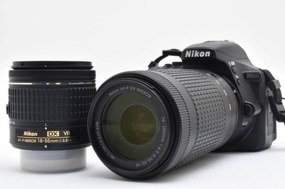 1583 shot [Top Mint] Nikon D5600 DSLR Camera w/AF-P 18-55mm & 70