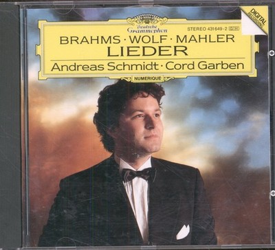 4316492 Andreas Schmidt   Cord Garben Brahms, Wolf, Mahler - Lieder CD Europe