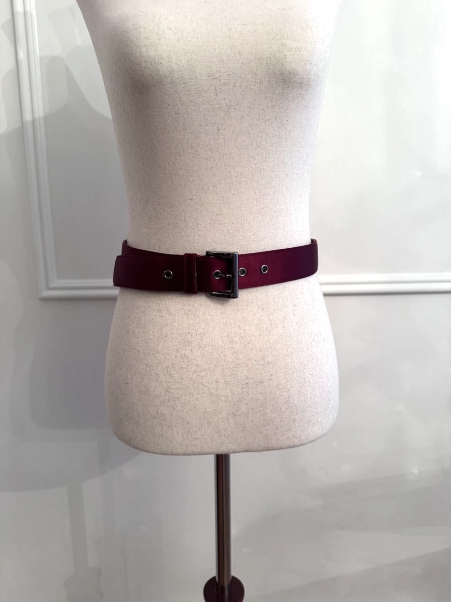 PRADA vintage プラダ　ワインレッドアンティーク調レザーベルト PRADA Red Belts for Women for sale | eBay