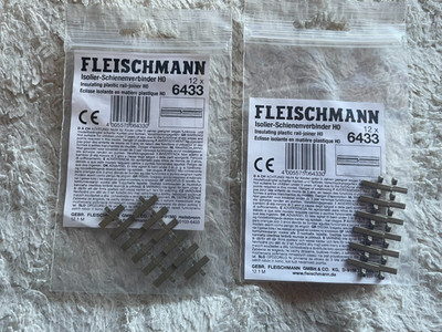 Fleischmann 6433 H0 Isolier-Schienenverbinder (24 Stück)  NEU + OVP