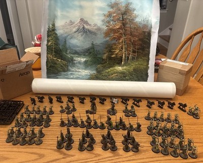 Norman Huge Saga Army 28mm painted 53 Bow 20 Knight 16 Spear CMD & 10 Cav - Spru
