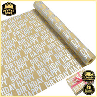 Geschenkpapierrolle 43Cm X 15M Silber Recycelbar Kraftpapier 6,45 M²