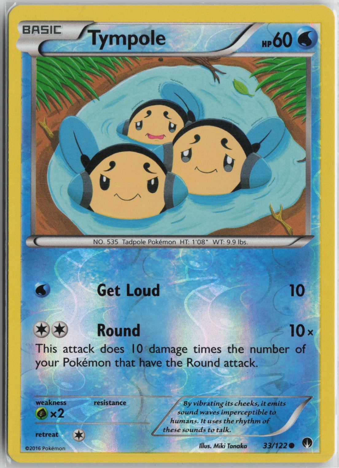 Tympole 33/122 Common XY - BREAKpoint LP Reverse Holo