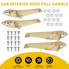 4x For BMW 3 BMW 4 Series Beige Front Rear Car Inner Door Pull Handle Armrest