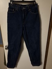 Levi's 550 Women's Jeans Size 8 Mis S Blue, Relaxed Fit, Tapered Leg