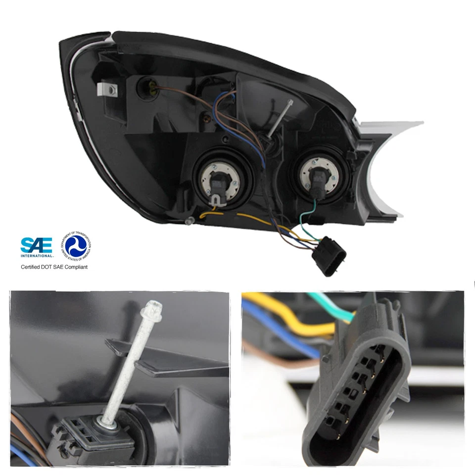 Faros delanteros Fit 2002-2007 Buick Rendezvous L+R repuesto 2004 2005 Foto 3 de 4