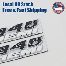 3d Fender Side Door Badge For Charger Challenger 345 Hemi Letter Emblems 2pcs