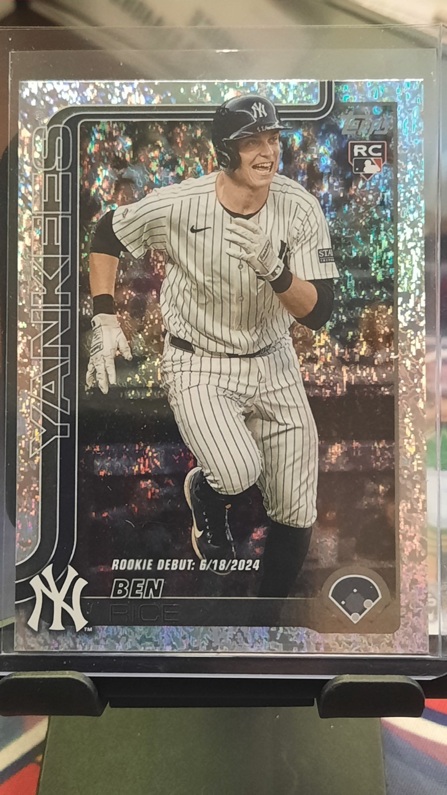 2025 Topps Update Series - Rookie Debut Ben Rice #US25 Sandglitter (RC)