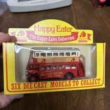 Vintage Happy Eater, Double-Decker Bus Lledo England