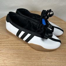Adidas Originals TAEKWONDO MEI BALLET JR7030 White Black Women  s 8 Mens 6.5