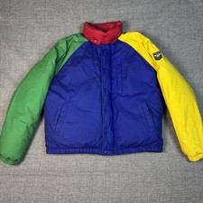 Vintage Polo Ralph Lauren Uni Crest Down Puffer Jacket Mens Size Large Rare