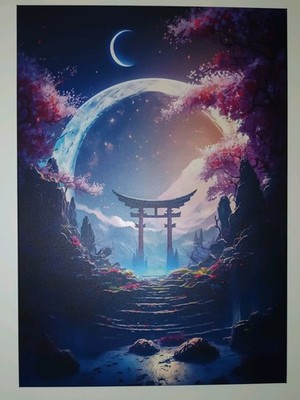 Original Displate 'Spring Night' Von Muhammad Irsan - Größe M - Matte