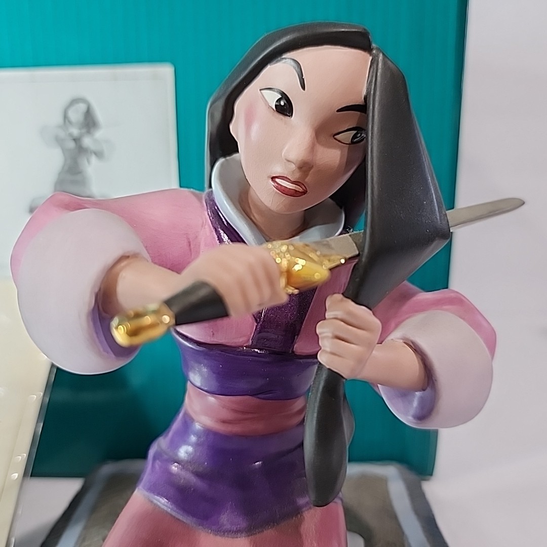 WDCC Walt Disney Mulan "Honorable Decision" Statue With COA & Box