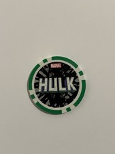Marcador de pelota de golf con fichas de póker de doble cara diseño Marvel Hulk coleccionable