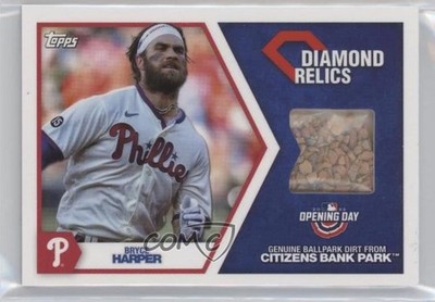 2022 Topps Opening Day Diamond Relics Bryce Harper #DR-BH qf8