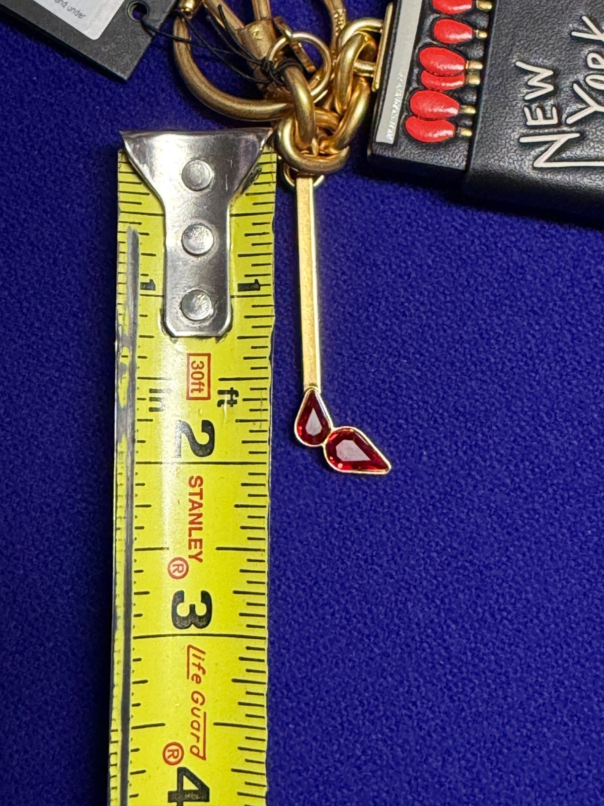 Kate Spade Perfect Match Matchbook Key Fob Bag Charm Black Multi NWT thumbnail 6