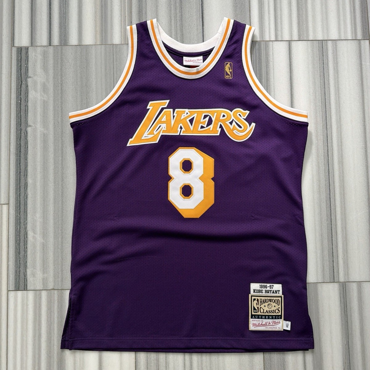 Kobe Bryant Mitchell and Ness Authentic 96/97 Rookie Lakers Jersey