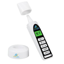 Baby Forehead  Ear Thermometer, Base Stand, 3-in-1, White