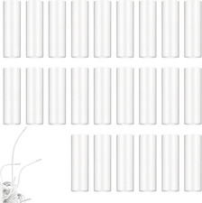 Bremorou Shoe Lace Ends Tips 100 Pcs Clear Aglets for Shoelaces Sneaker Heat Shr