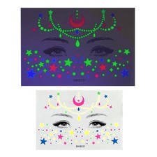  Luminous Face Tattoo Stickers