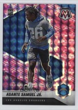 2021 Panini Mosaic Rookies Pink Camo Mosaic Prizm Asante Samuel Jr #348 12g7
