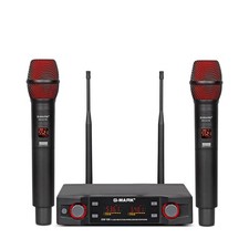 Wireless Microphones, Professional Dual UHF Cordless Dynamic Mic Handheld Mic...