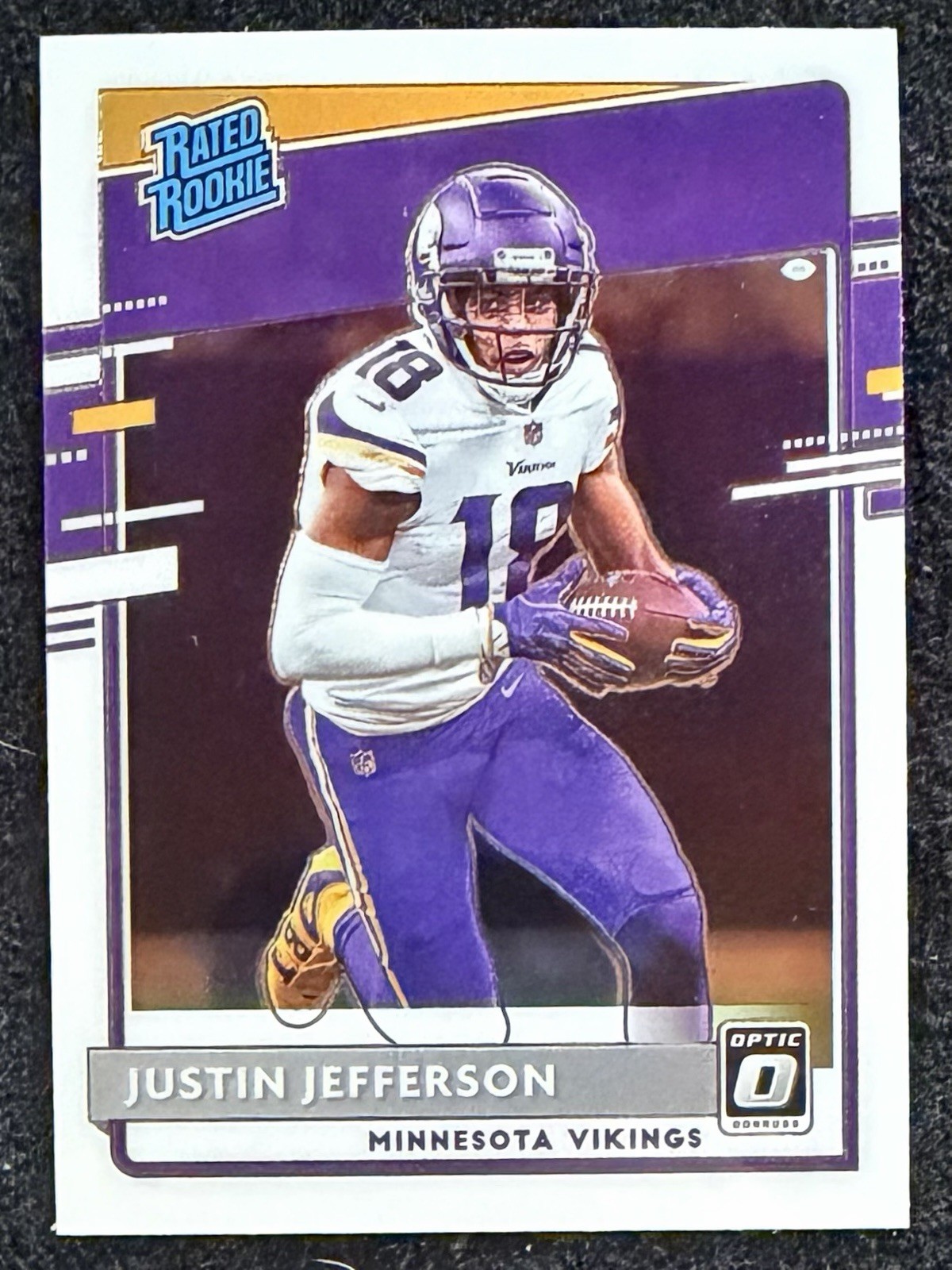2020 Panini Donruss Optic Justin Jefferson Rated Rookie #163 RC Vikings