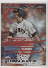 2017 Topps Chrome Freshman Flash Red Refractor 4/5 Christian Arroyo #3 0b0