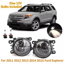 For 2011 2012 2013 2014 2015 Ford Explorer Front Bumper Lamp Fog Light Pair