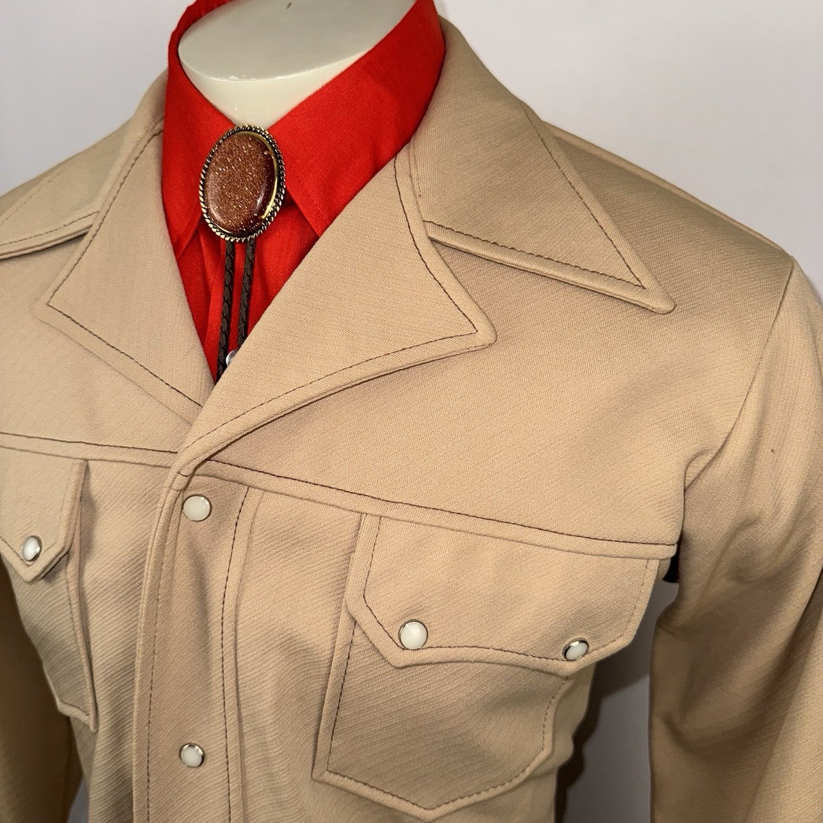 60s 70s ROYMAN ジャケット　ロカビリー　IDEAL USA Vintage Leisure Jacket Pearl Snap Mens Suit Coat 60s 70s