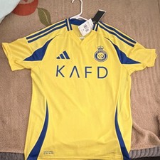 adidas Al Nassr FC Cristiano Ronaldo #7 Men's Soccer Jersey Size M Yellow/Blue