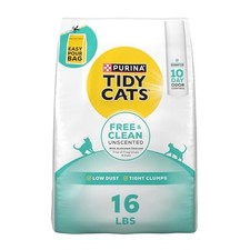 Purina Tidy Cats Cat Litter Clumping Odor Control Unscented Multi-Cat 16 lb Bag 1.31 per pound