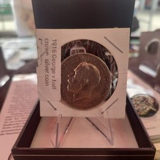1915 King George v .925 Silver Half Crown Coin 